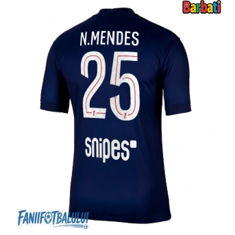 Paris Saint-Germain Nuno Mendes #25 Tricou Fotbal Replică 2025-26 Barbati Acasa